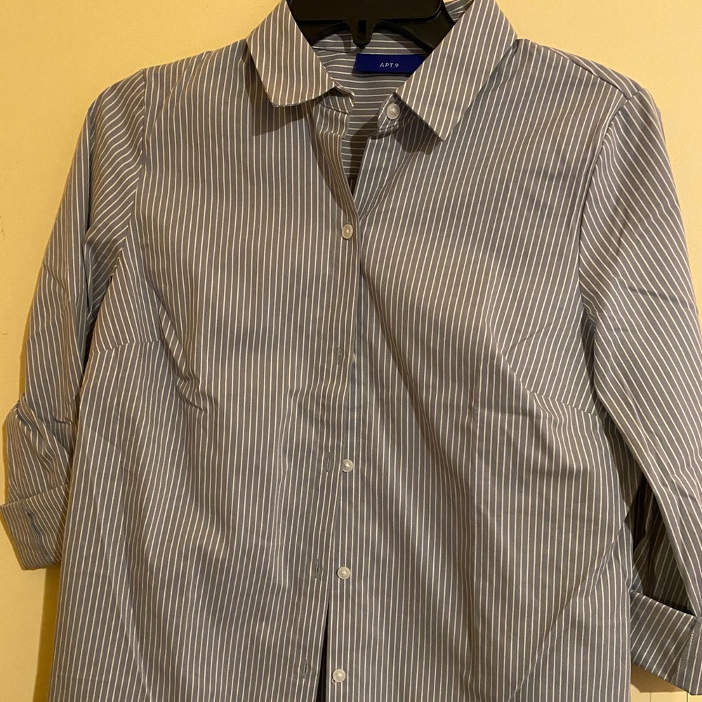 Striped button down shirt